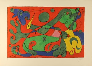Joan Miro, 1966, Color lithograph